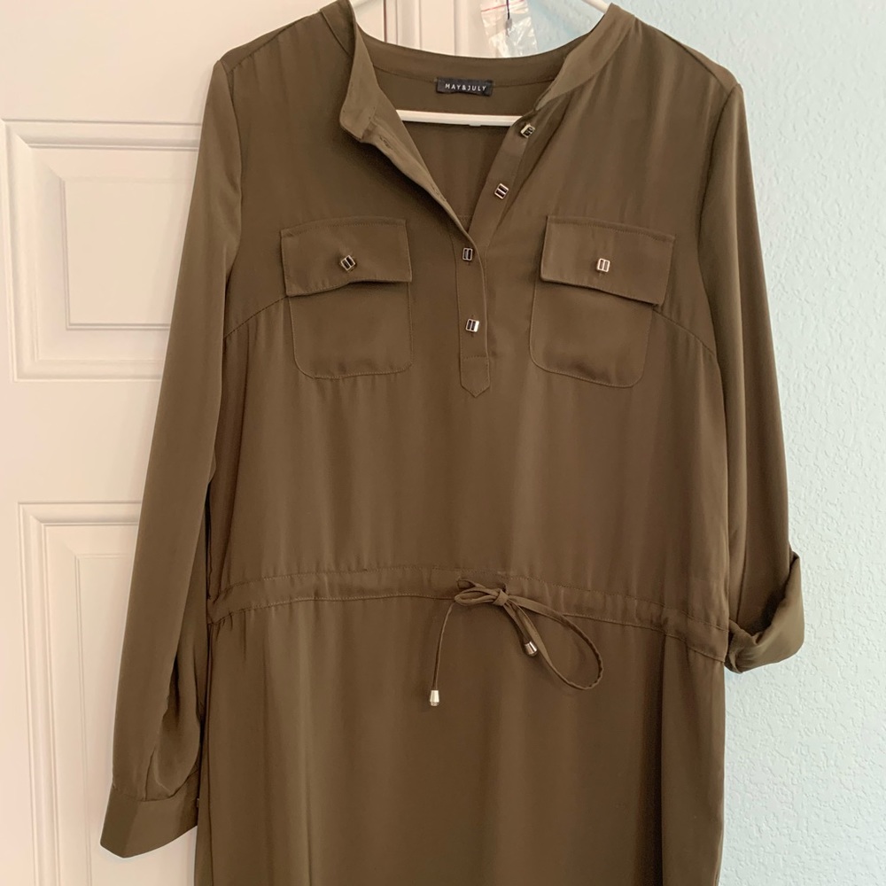 May & July EUC Shirt Dress
